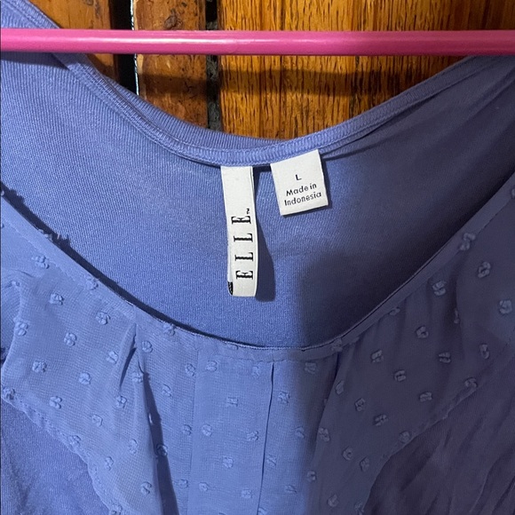 Elle Periwinkle Ruffle Tank Top - Picture 2 of 7